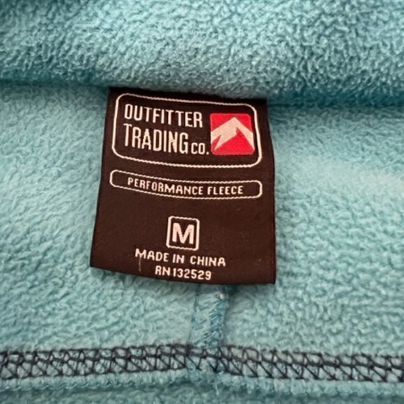 Outback Trading Company Fleece Zip Up Jacket Size M PARK CITY POCKETS WARM - Picture 10 of 12